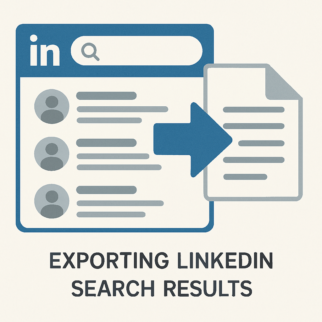 New Feature: LinkedIn Search Results Export!